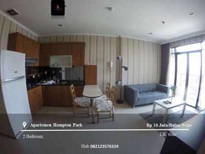 Sewa Apartement Hampton Park Middle Floor 2BR Fully Furnished Tower B