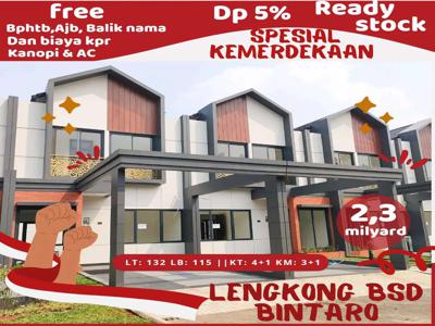 SIAP HUNI DALAM TOWNHOUSE ALL IN FREE SEMUA BIAYA2 FULL BATA MERAH