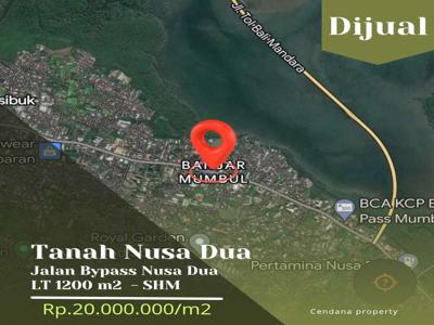 Tanah Bypass Nusa Dua Bonus Bangunan Resto Pemandangan Laut