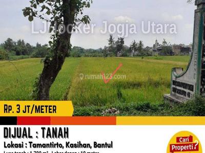 Tanah Pinggir Jalan di Tamantirto Kasihan Bantul