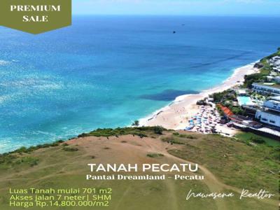 Tanah Tebing Pantai Dreamland Pecatu