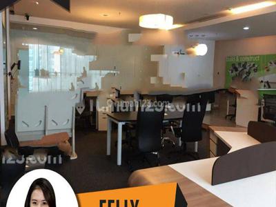 Office Space Apl Tower Size 120 m2 Fully Furnished Low Zone, 260 Ribu/m2/Month, Central Park, Jakarta Barat