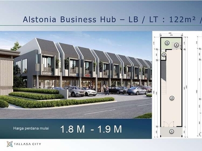 Ruko Alstonia Business Hub Tallasa City - Dapatkan Harga Perdana
