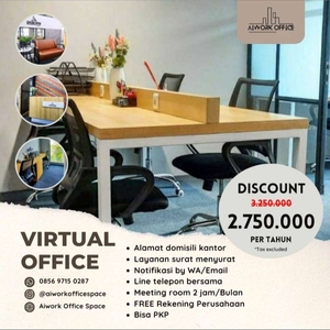 TERMURAH !! Virtual Office Pertahun hanya 1,8jt + Bisa PKP