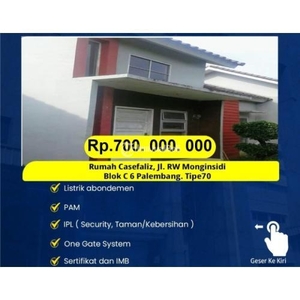 Dijual Rumah Siap huni SHM - Palembang