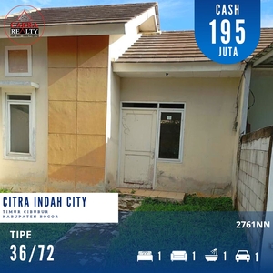 Dijual Rumah Murah Siap Renovasi Tipe 36/72 Citra Indah City (2761NN)