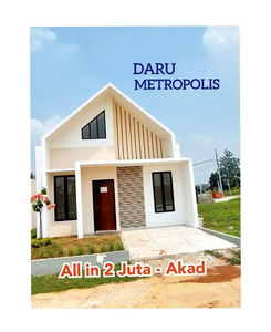 Bisa tanpa BI Cheking, Rumah 300 mtr dr Stasiun Daru, dalam cluster