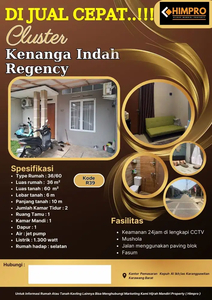 Dijual murah rumah cantik di karawang kota