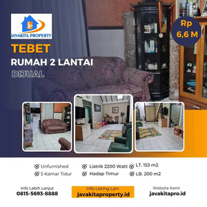Dijual Rumah 2 Lantai Tebet Jakarta Selatan
