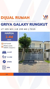 Dijual Rumah Griya Galaxy Rungkut