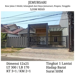 Dijual Rumah Jemursari Besar Luas Dekat Raya Jemur Tenggilis Prapen