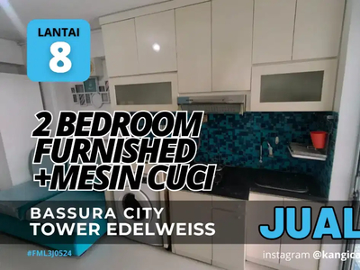 Jual 2 Bedroom Furnished Ada Mesin Cuci Apartemen Bassura City