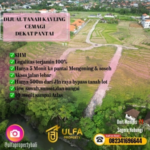 jual tanah canggu,cemagi murah