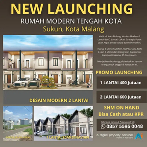 Promo Hunian Modern Tengah Kota, Sukun Kota Malang