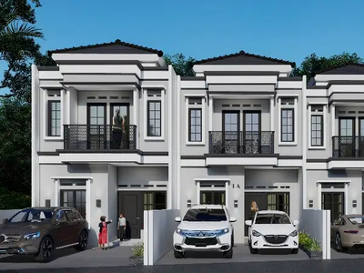 Rumah Cantik 2 Lantai Strategis Dekat Tol Cibubur di Mekarsari Depok