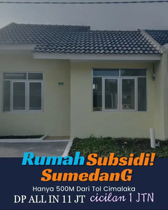 Rumah Subsidi Sumedang 500M dari Tol Cimalaka