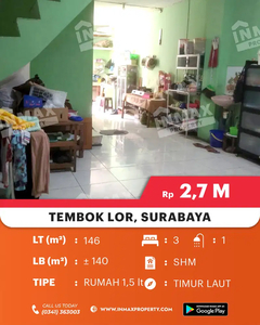 Rumah Tembok Lor Daerah bubutan Tengah kota lokasi sangat strategis