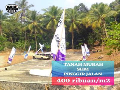 DIJUAL TANAH MURAH SHM HARGA 400 RIBUAN PERMETER