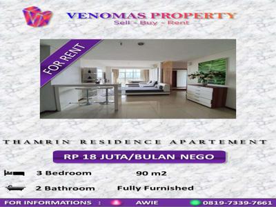 Disewakan Apartement Thamrin Residence Condo House 3BR Full Furnished