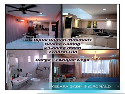 HOT LISTING!! RUMAH BELAKANG MAL 3 LANTAI FULL GADING INDAH