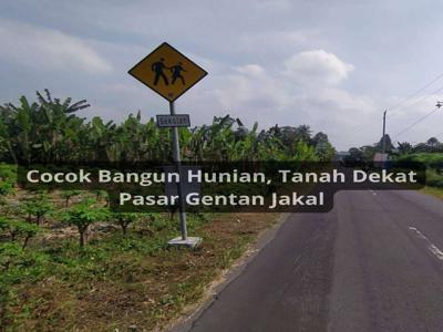 Dekat Pasar Gentan Jakal, Tanah Cocok Untuk Hunian, Sleman, Yogyakarta