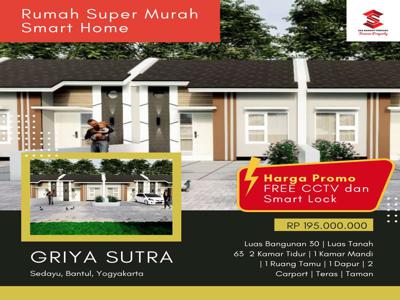 DIJUAL RUMAH DIBAWAH 200 JT FREE CCTV DI JOGJA HANYA 30 MENIT KE UGM