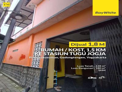 DIJUAL RUMAH KOST DEKAT STASIUN TUGU PUSAT KOTA