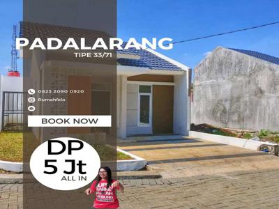 HAMPIR JADI , rumah di PADALARANG DP 5jt dan sudah 80% jadi