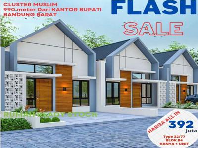 Rumah 1 Lantai Cluster Muslim Eksklusif Bandung Barat Flash Sale