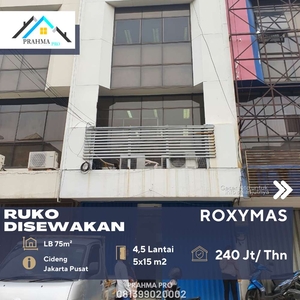 Cideng Hasyim Ashari Jakarta Pusat Ruko Roxymas disewa cepat