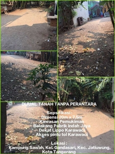 Dijual Cepat Tanah Sertifikat hak milik sendiri