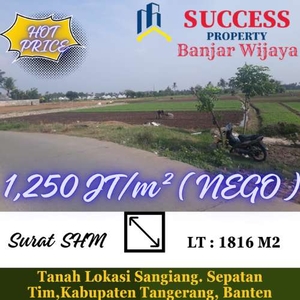 Dijual Murah Tanah Lokasi Sangiang,Sepatan Tangerang