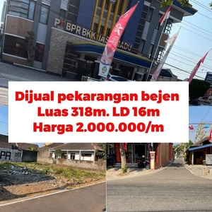 Dijual pekarangan strategis bejen Karanganyar 50m dari jln kabupaten