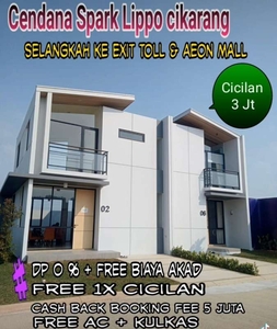 Dijual Rumah DP 0% 2 Lantai Promo Bekasi Lippo Cikarang Estate