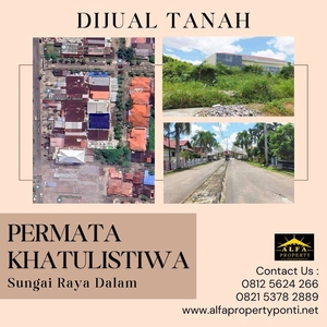 Dijual Tanah 17x20meter Bangun Rumah Sungai Raya Dalam Pontianak Kota