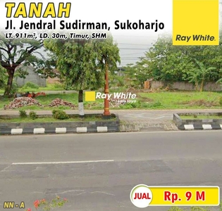 Dijual Tanah Jl. Jendral Sudirman, Sukoharjo