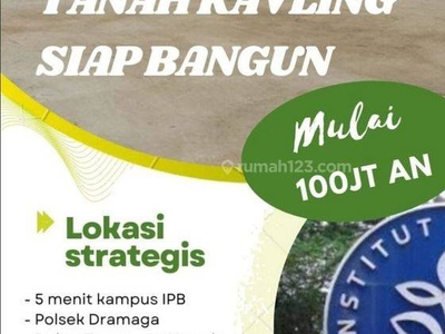 Dijual Tanah Kavling Ciampea Bogor Dekat Ipb Strategis No Banjir