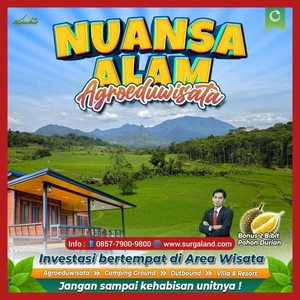 Dijual Tanah Super Murah Kavling Wisata Nuansa Alam Bogor Timur