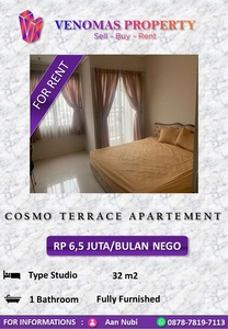 Disewakan Apartement Cosmo Terrace 1BR Full Furnished