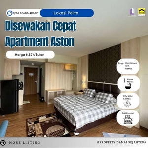 disewakan cepat apartment aston pelita