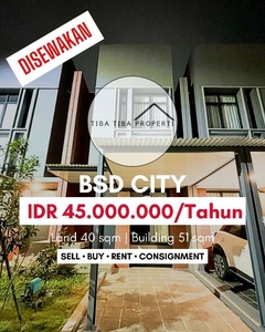 DISEWAKAN RUMAH MINIMALIS FREJA HOUSE BSD CITY