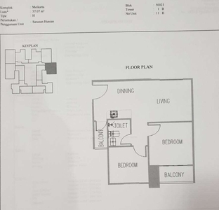 Jual Apartemen Riverlake Meikarta Lippo Cikarang, Bekasi