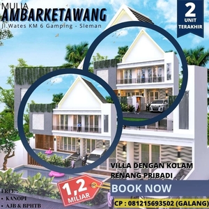Jual Rumah Konsep Villa Area Yogyakarta