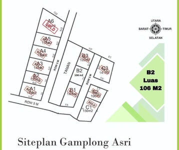 Jual Tanah Jalan Moyudan Sedayu Jalan Lebar 5 m di Sleman