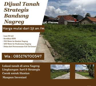 Jual Tanah Murah di Nagreg Bandung Strategis & Nyaman Untuk Hunian