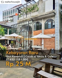 KEBAYORAN BARU - HITUNG TANAH BONUS BANGUNAN, COCOK UNTUK COFFEE SHOP