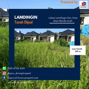LAMDINGIN- Tanah dijual Luas tanah 353 M Lamdingin Kuta Alam