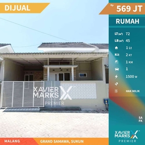 Lu1034 Dijual Rumah Baru Modern Siap Huni di Grand Samawa Sukun Malang