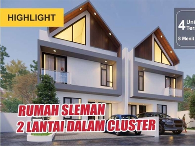 Rumah 2 Lantai di Sleman Scurity 24 Jam Model Scandinavian