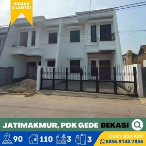 Rumah Baru dijual Jati Makmur Pondok Gede Bekasi Nempel Jalan Raya